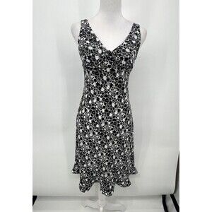 Vtg Express Worldwide 90s y2k Babydoll Floral Dress Womens Sz 1/2 Whimsy Romance